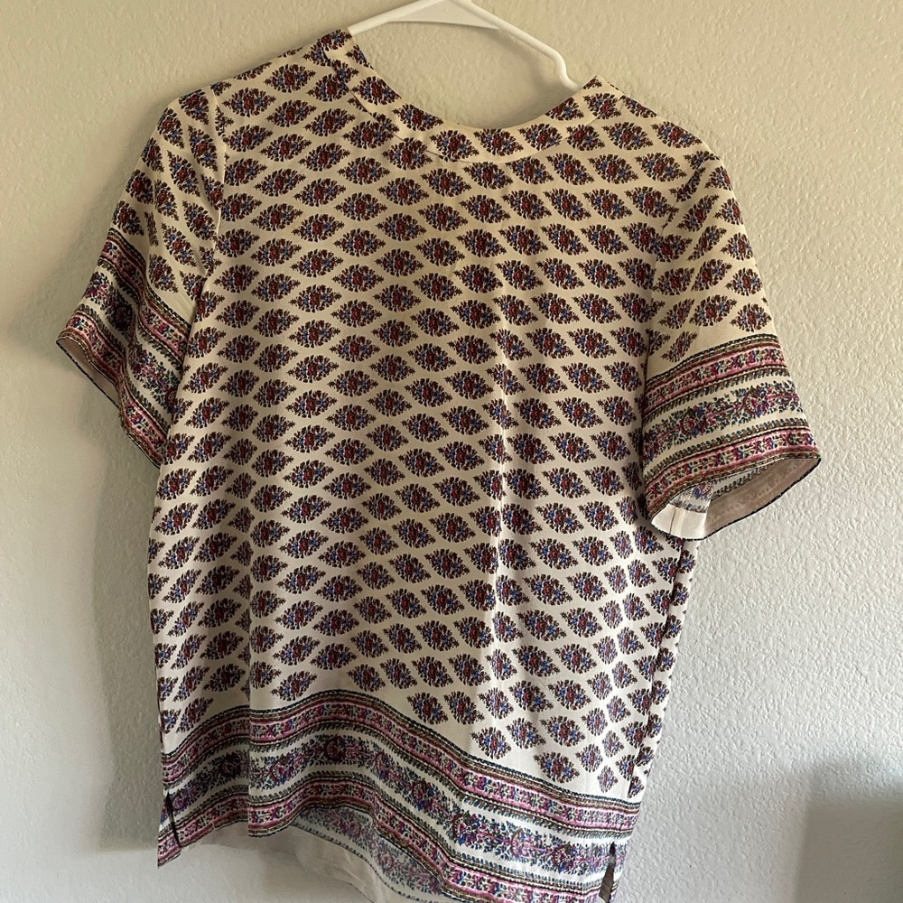 Madewell Silk Floral Top